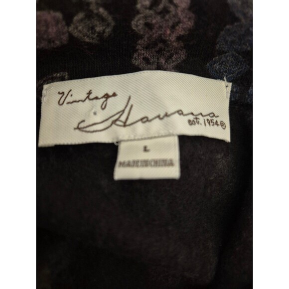 Vintage Havana Boyfriend Fleece Button Down Boho Paisley Sweatshirt Sz L - Picture 6 of 8